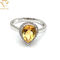 Diamond Wedding  24K Personalized Silver Ring