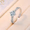 3A Cubic Zirconia Sterling Silver Custom Wedding Rings For Women