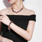 Teardrop Crystal 5.9 Inches Ladies Tennis Bracelet Rose Gold Plating