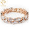 Copper CCT Diamond Women's Bracelets Anti Allergy Teardrop Crystal