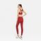 2 Pieces OEM Red Women Sportswear Sets Seamless Yoga Workout Outfit