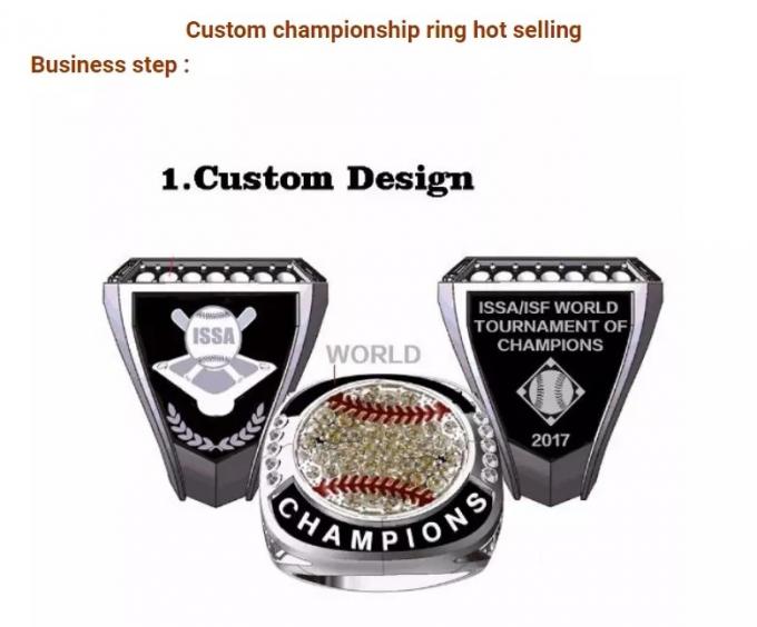 Silver Usssa Youth Softball Championship Rings