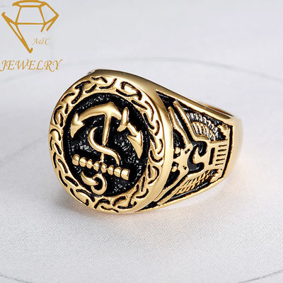 Custom Gold Military Rings