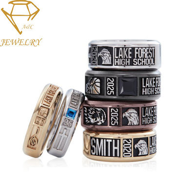 316L Stainless Steel Custom Made Class Rings