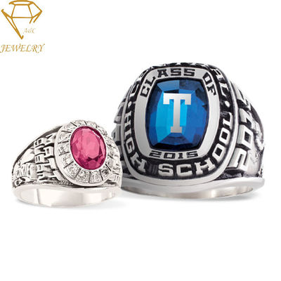 Stainless Steel High School Womens Class Rings
