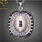 Deep Engraved Football Championship Pendant Necklaces