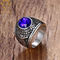 3D AAA Cubic Zircons 18K Air Force Military Ring
