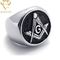 316L Stainless Steel Vintage Silver Signet Ring
