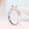 3A Cubic Zirconia Sterling Silver Custom Wedding Rings For Women