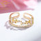 18k Gold Plating Silver Diamond Ring AAA Cubic Zirconia